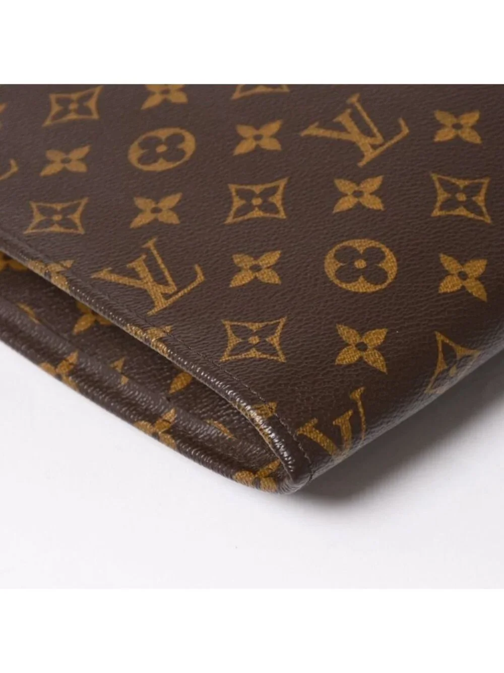 Louis Vuitton Clutch Poche Document Monogram Gold